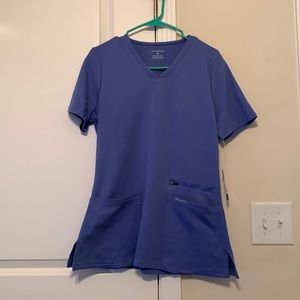 Jaanuu scrub top. Size medium. Ceil blue.